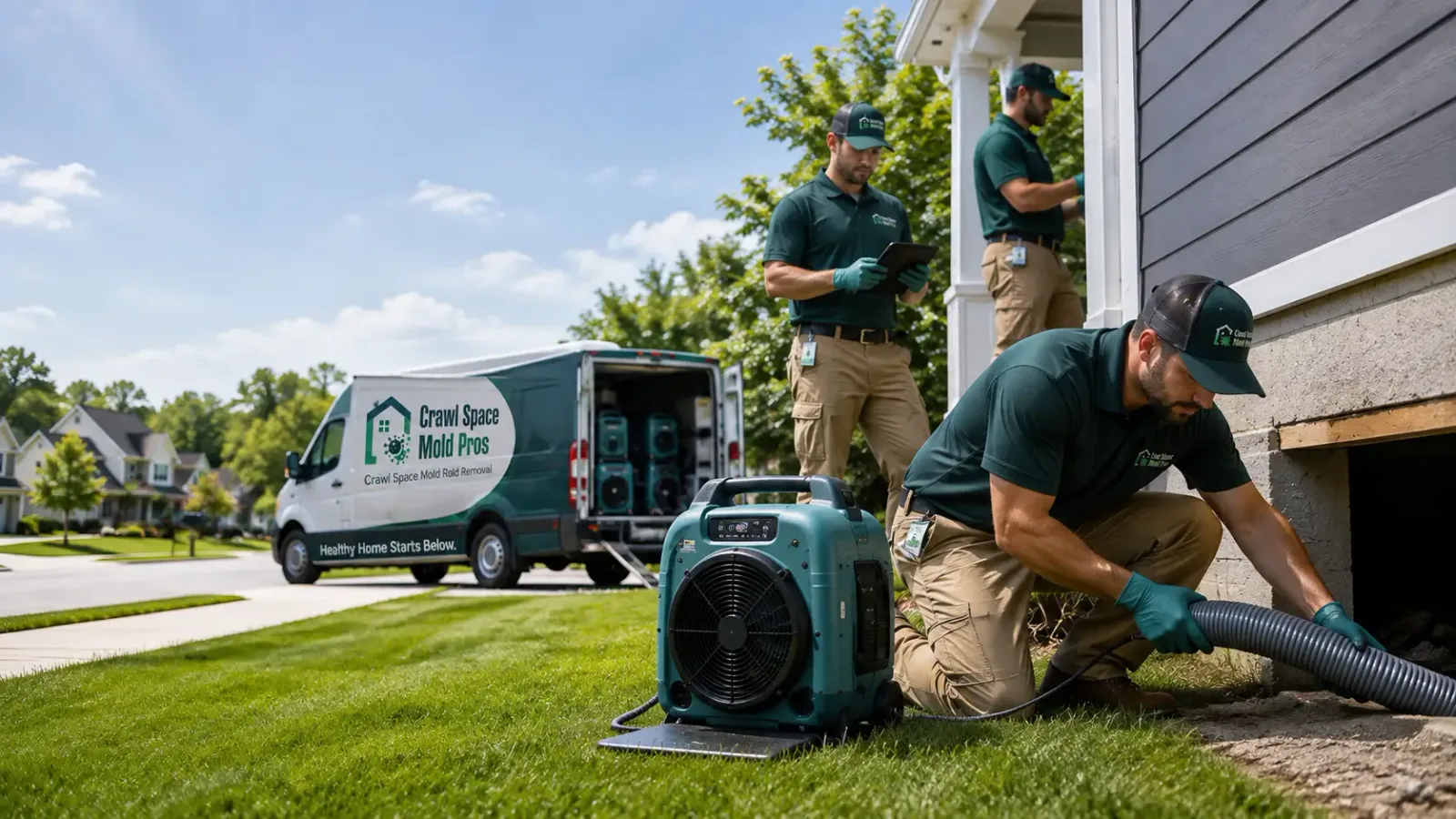 Crawl Space Mold Removal in Henderson, MI